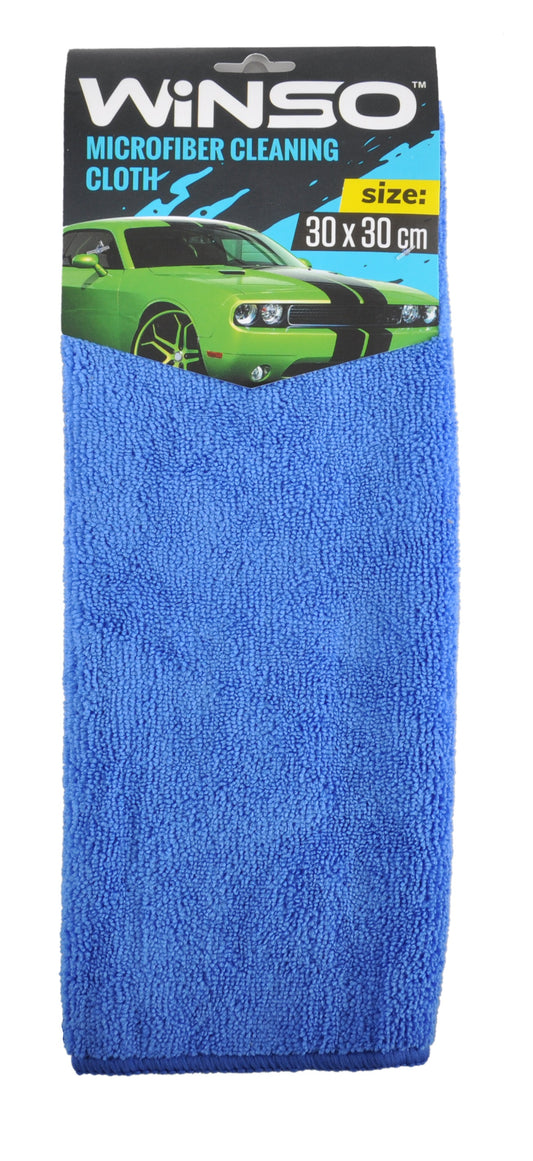 Ганчірка з мікрофібри Winso синя 30×30 см