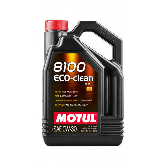 MOTUL 8100 Eco-clean SAE 0W30 — високоякісна олива від Motul для бензинових і дизельних двигунів 5л