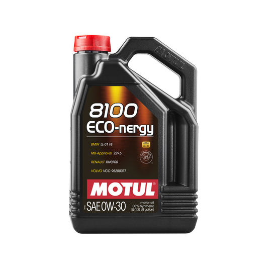 MOTUL 8100 Eco-nergy SAE 0W30 — високоякісна олива від Motul для бензинових і дизельних двигунів 5л