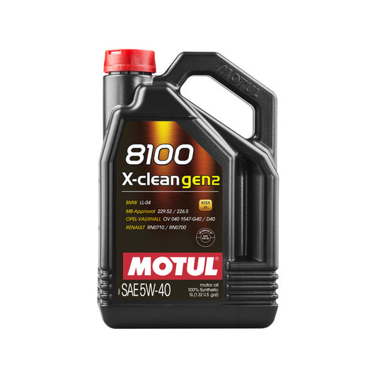 MOTUL 8100 X-clean gen2 SAE 5W40 — високоякісна олива від Motul 5l
