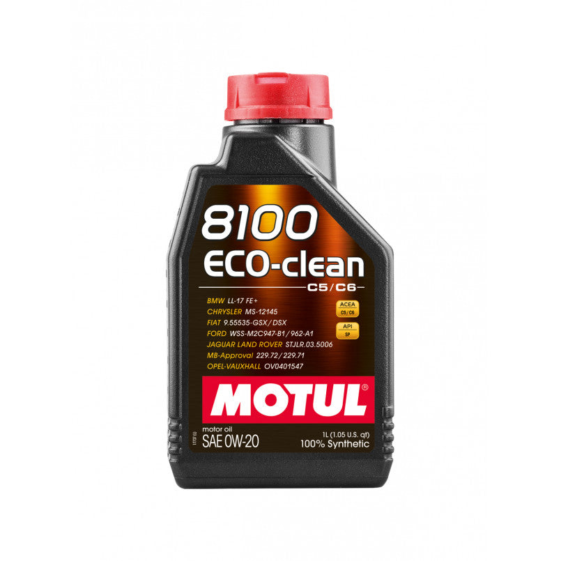 MOTUL 8100 Eco-clean SAE 0W20  — високоякісна олива від Motul для бензинових і дизельних двигунів 1л