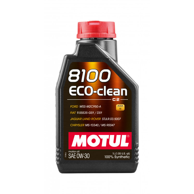 MOTUL 8100 Eco-clean SAE 0W30 — високоякісна олива від Motul для бензинових і дизельних двигунів 1л