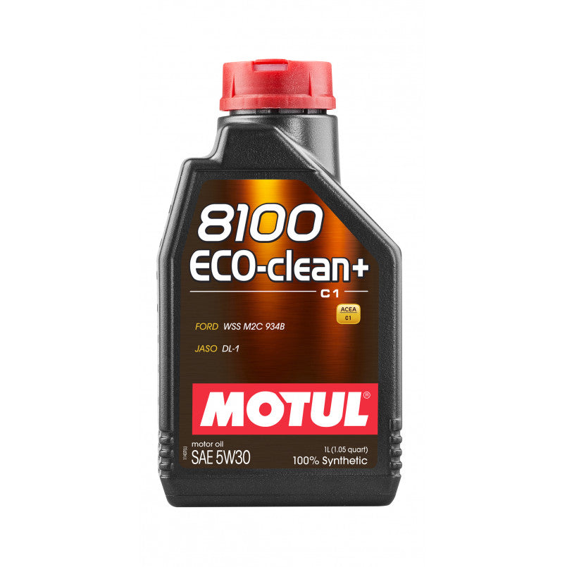 MOTUL 8100 Eco-clean+ SAE 5W30  — високоякісна олива від Motul для бензинових і дизельних двигунів 1л