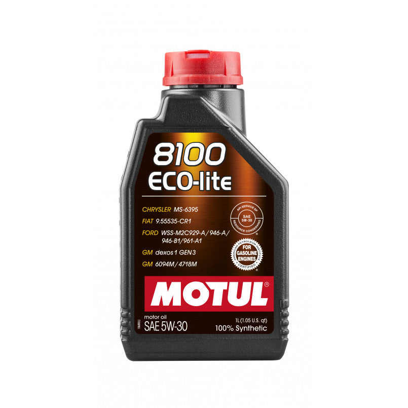 MOTUL 8100 Eco-lite SAE 5W30 — високоякісна олива від Motul для бензинових і дизельних двигунів 1л
