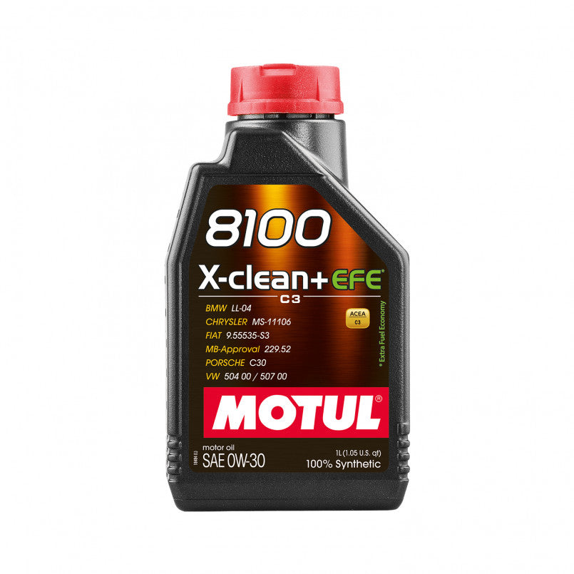 високоякісна олива від Motul 8100 X-clean EFE SAE 0W30 1 літр
