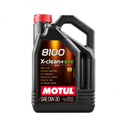 високоякісна олива від Motul 8100 X-clean EFE SAE 0W30 5 літр