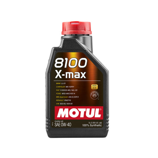 MOTUL 8100 X-max SAE 0W40 — високоякісна олива 1l