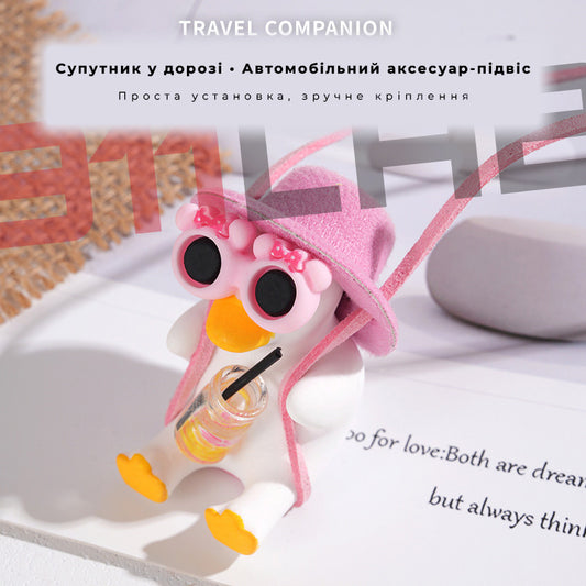 Підвісна качка з окулярами аксесуар для авто