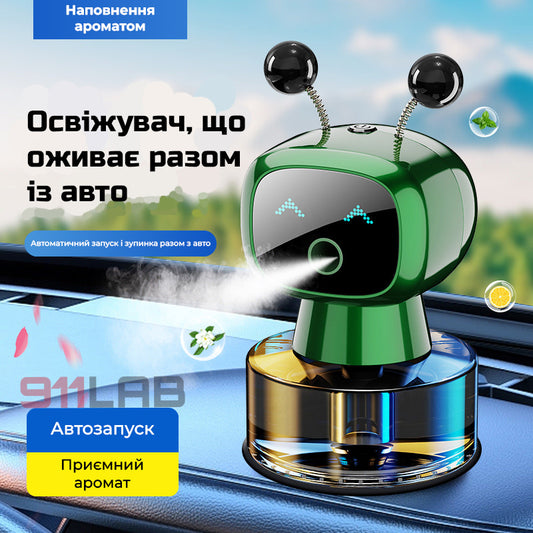 Робот ароматизатор в авто 